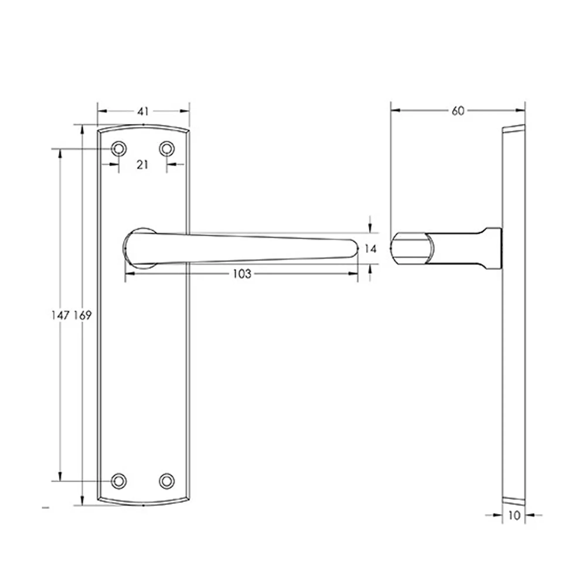 Bray Polished Chrome Backplate Handle - Image 4