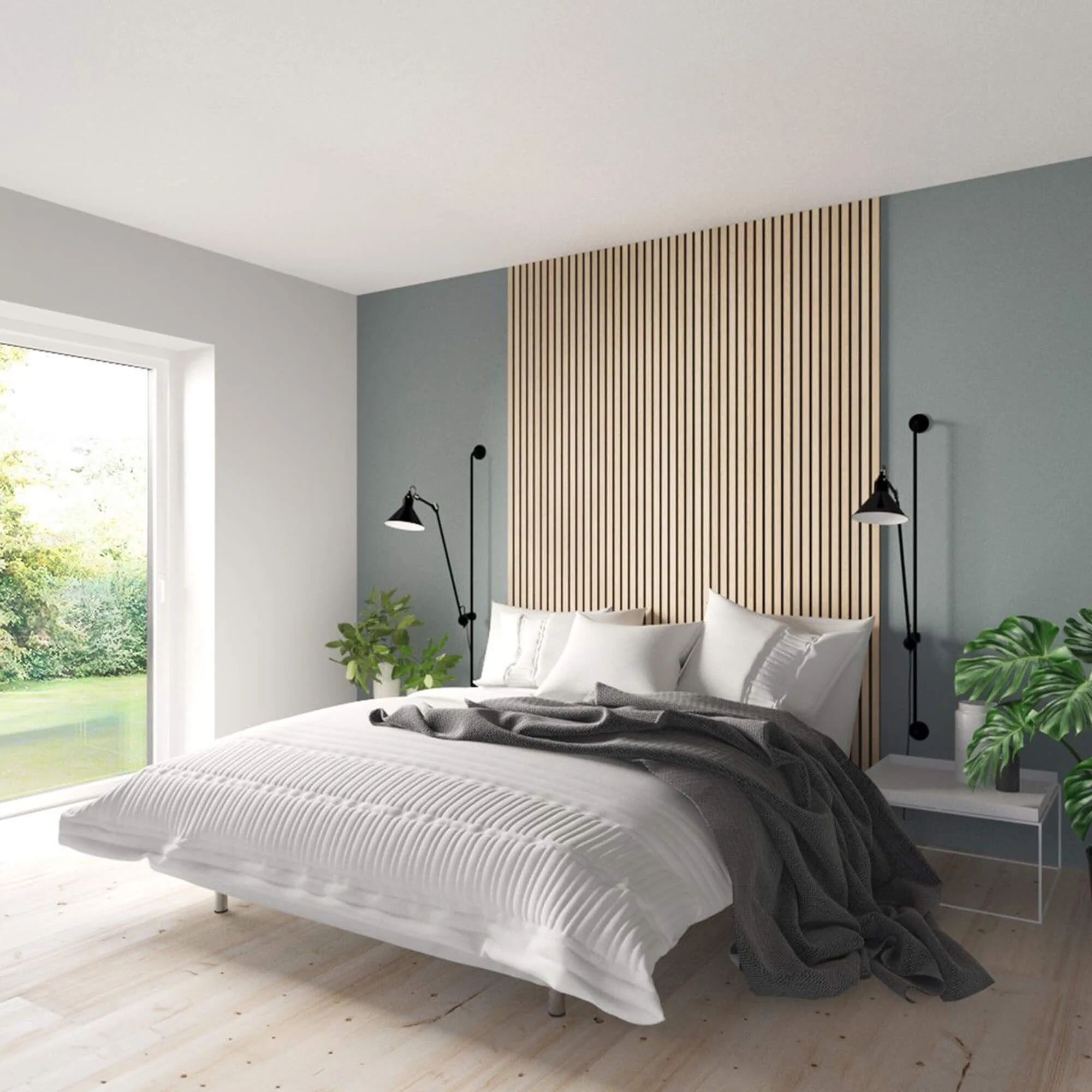 Oak Acoustic Slatwall Panel - Image 3