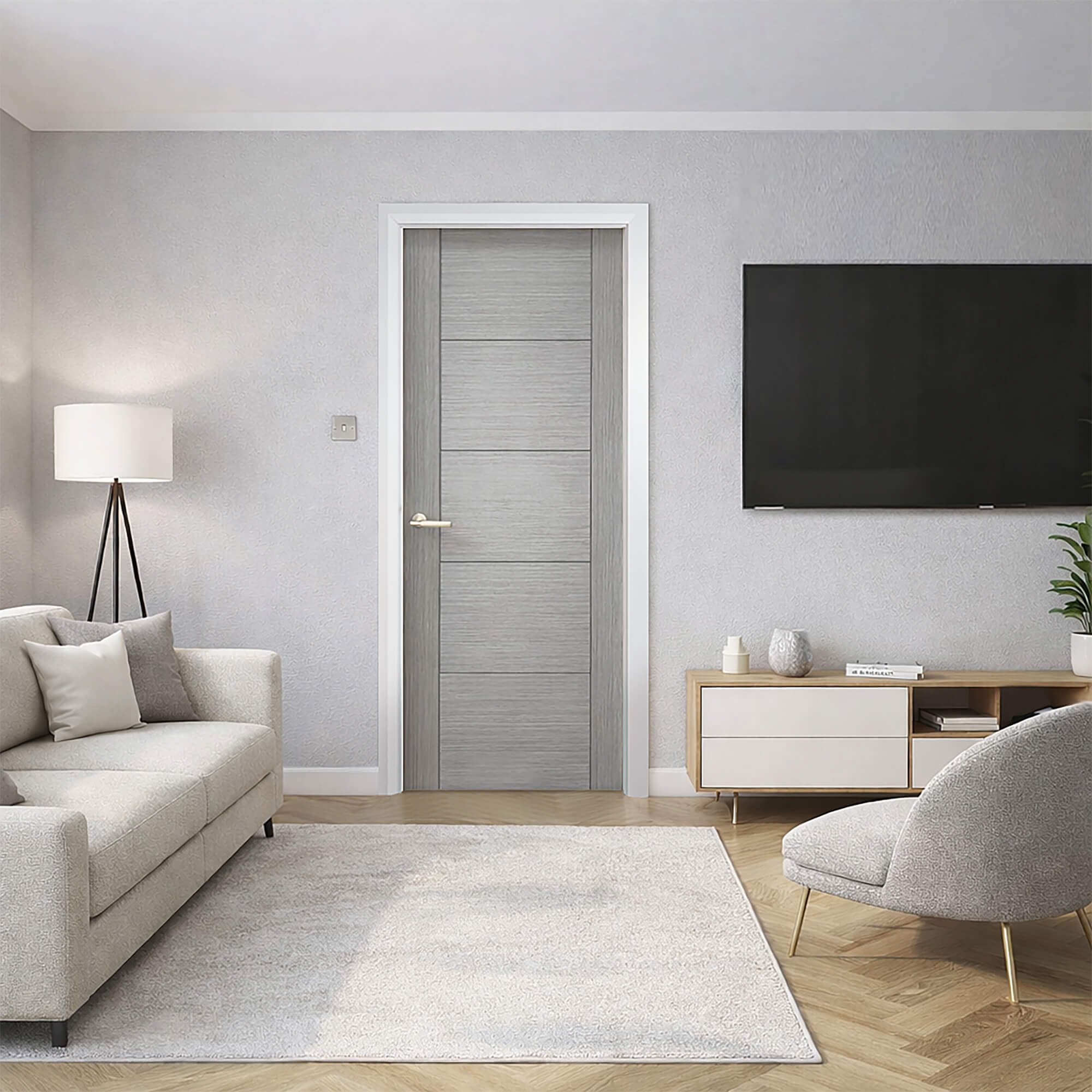 Vancouver Urban Grey Laminate Door (35mm) - Image 3
