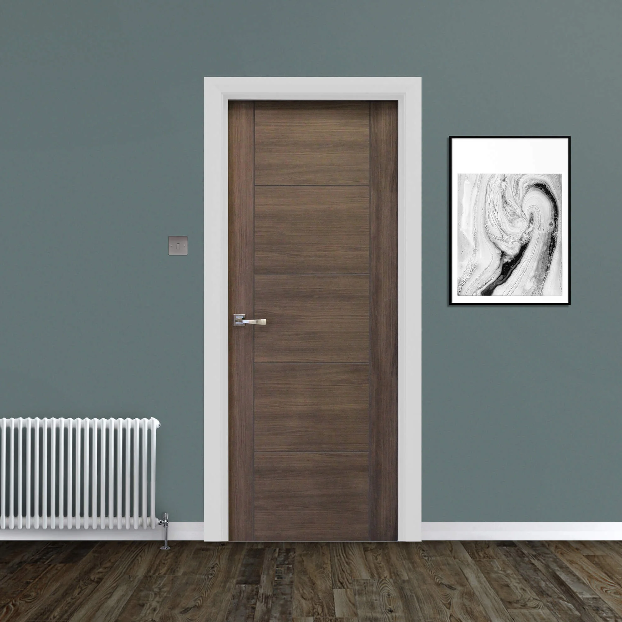 Vancouver Walnut Laminate Door (40mm) - Image 5